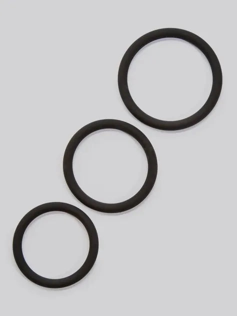 Lovehoney Get Hard Stretchy Silicone Cock Ring Set (3 Count)