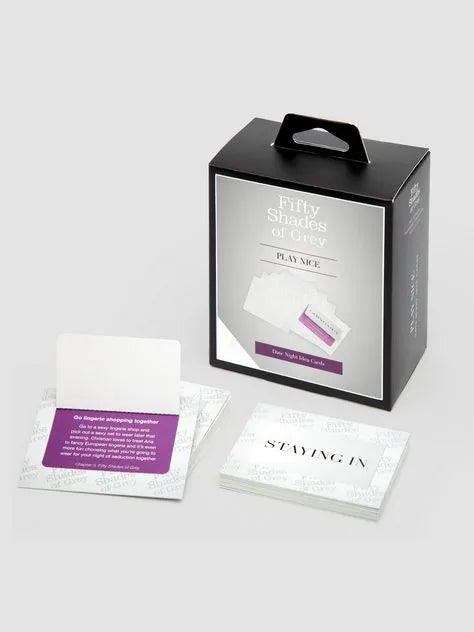 Fifty Shades of Grey Play Nice Date Night Idea Cards