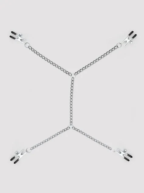 DOMINIX Deluxe Adjustable Labia and Nipple Clamps
