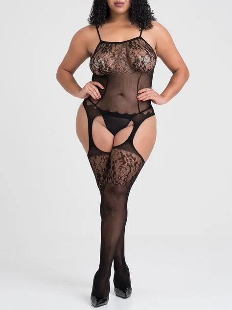 Lovehoney Plus Size Up All Night Lace Bodystocking