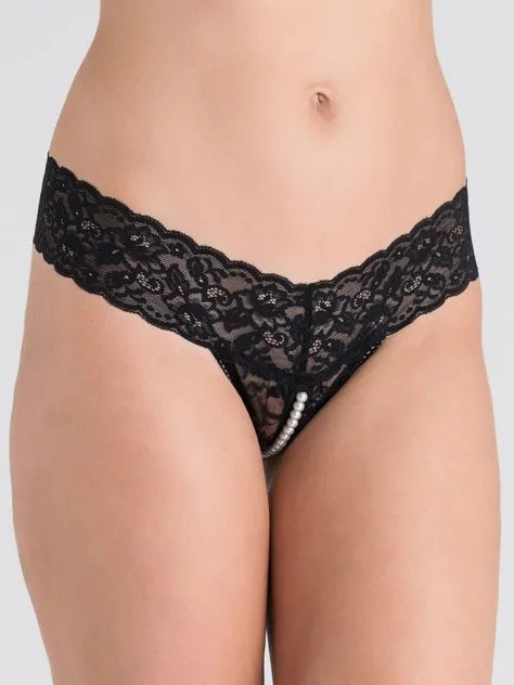 Lovehoney Crotchless Pearl Thong