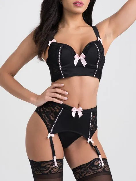Lovehoney Seduce Me Push-Up Longline Bra Set