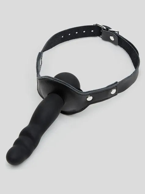 Bondage Boutique Silicone Gag with Dildo 5 Inch.