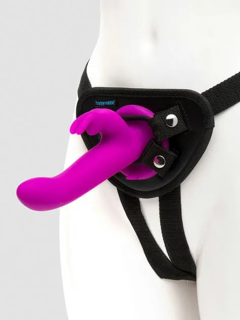 Happy Rabbit Rechargeable Vibrating Strap-On Harness Set
