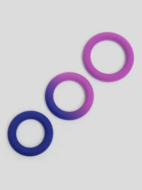 Lovehoney Colorplay Color-Changing Silicone Cock Ring Set (3 Count)