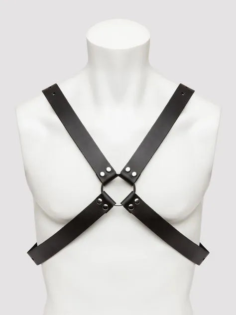DOMINIX Deluxe Leather Cross-Body Harness