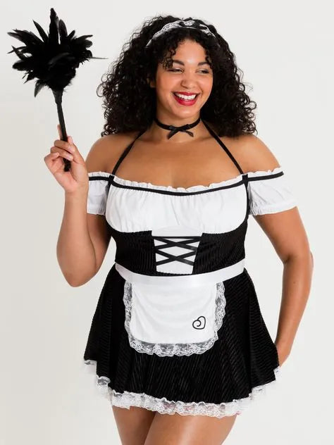 Lovehoney Fantasy Plus Size French Fancy Maid Costume