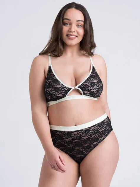 Lovehoney Mindful Black Lace Bra Set