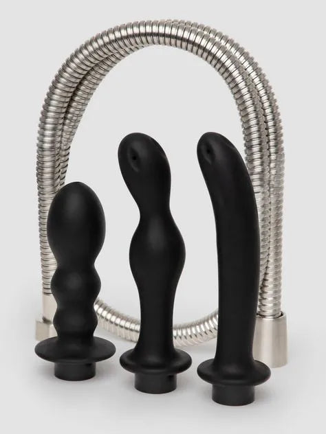 Hydro Series Silicone Shower Spraying Anal Douche Set
