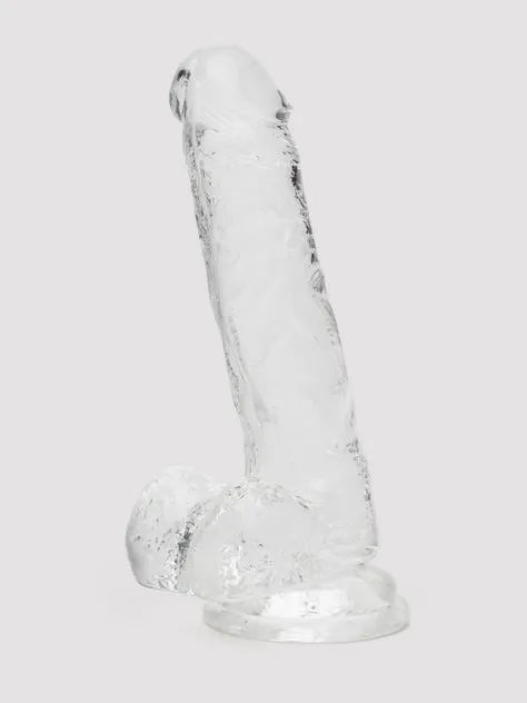 Lovehoney Enjoy Clear Dildo with Balls 7 Inch