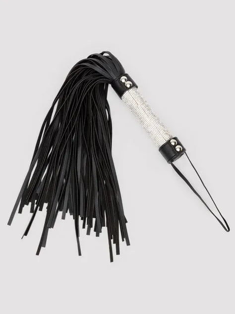 Bondage Boutique Silver Rhinestone Flogger