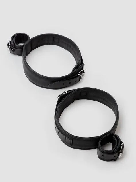 DOMINIX Deluxe Premium Leather Wrist to Thigh Restraint