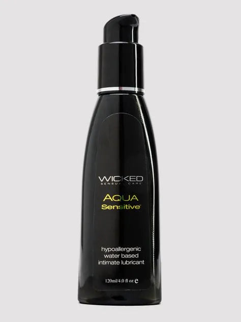 Wicked Water-Based Aqua Sensitive Hypoallergenic Unscented Lubricant 4 fl oz