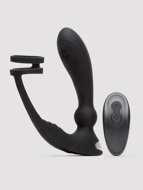 Lovehoney Remote-Control Pleasure Pulse Pulsing Prostate Massager with Double Cock Ring