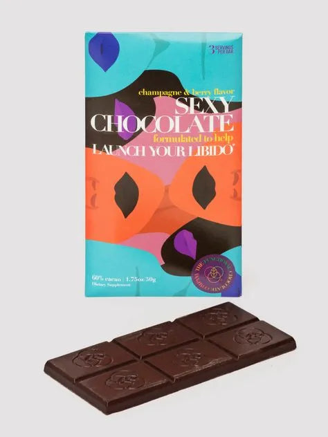 Sexy Champagne & Berry Chocolate Bar for Libido 1.75oz