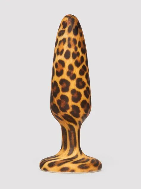 Leopard Print Silicone Medium Butt Plug