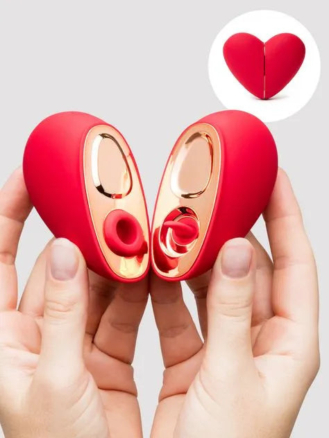 Lovehoney Heart Duo Clitoral Suction and Licking Stimulator