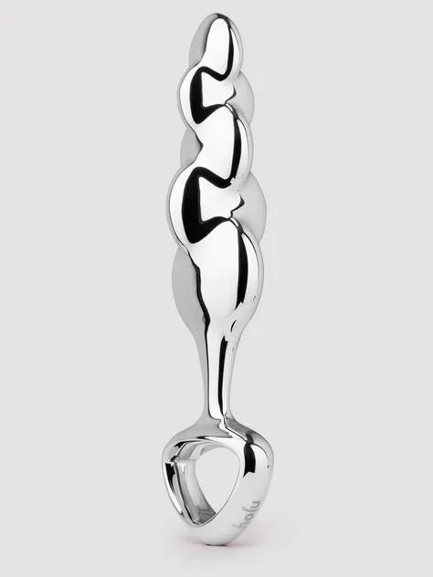 njoy Disco Rippled Textured Stainless Steel G/P-Spot Dildo