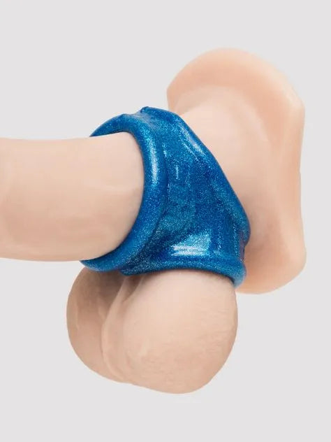 Oxballs Tight Fit Squeeze Cock and Ball Sling Blue Fire