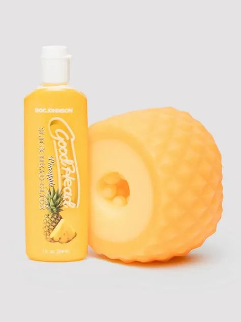 Doc Johnson GoodHead Pineapple Blowjob Set (2 Piece)