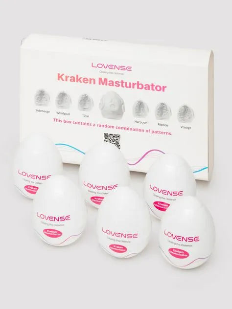 Lovense Kraken Textured Egg Male Masturbator 6 Pack